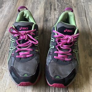 ASICS Women's Gray and Pink Athletic Shoes